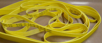 ESBAND PU12 Flat Belt Yellow 640mm Long x 12.5mm x 1.5mm